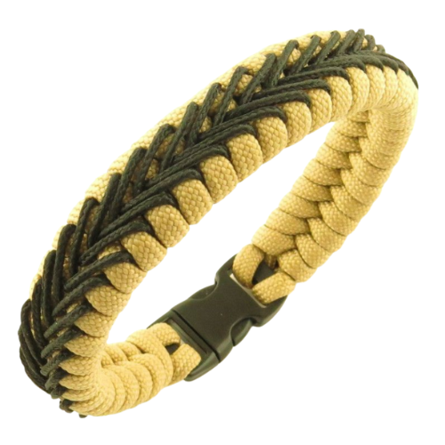 Bracelet paracord Switchback avec Sur-tressage