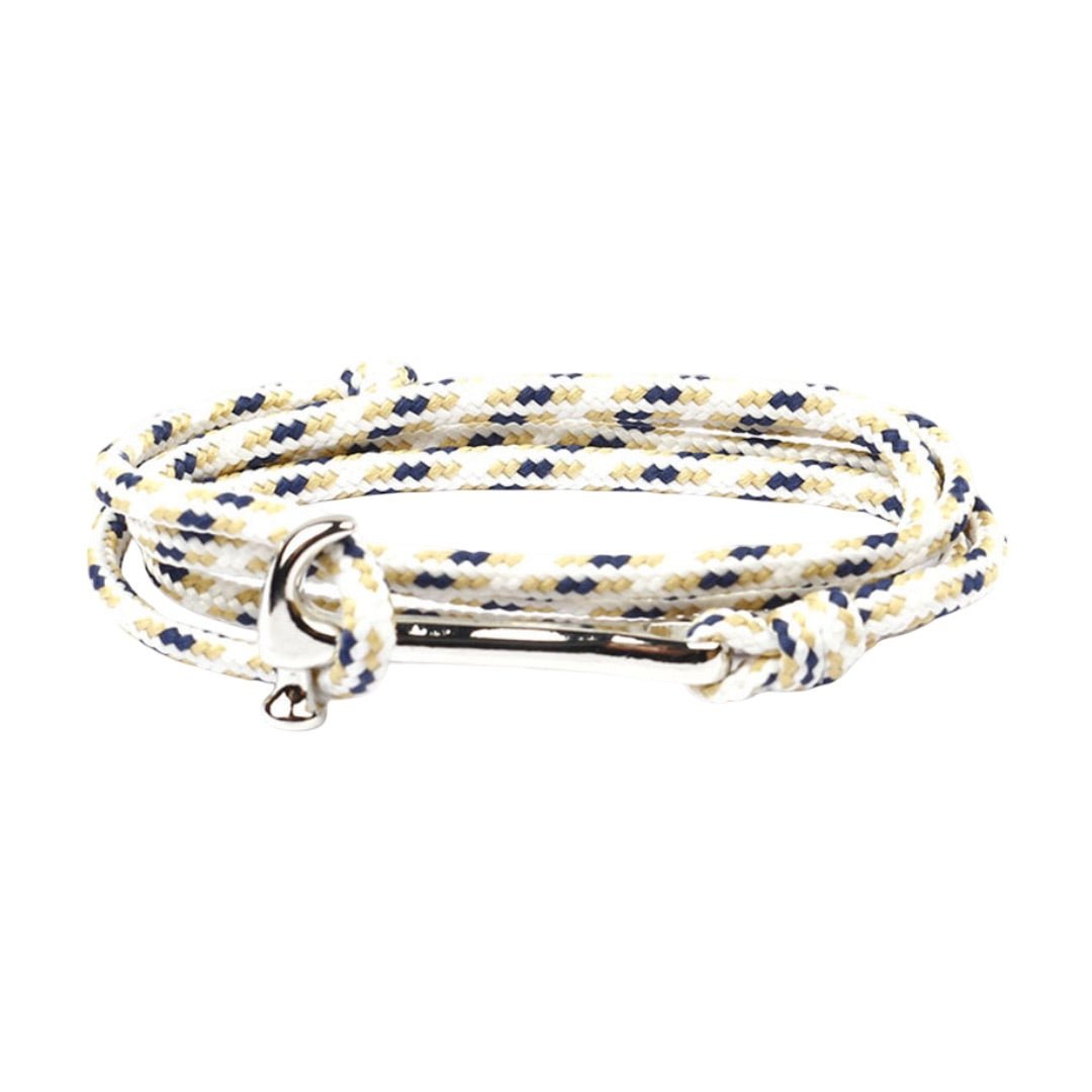 Bracelet cordon, tri-colore, multiple-tour marteau, modèle Trino
