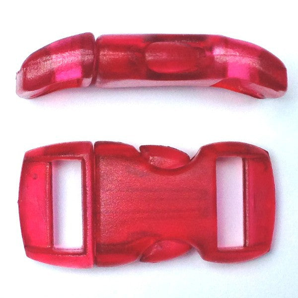 Boucle cristal 15mm rouge