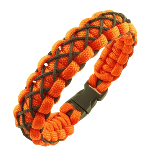 Bracelet paracord Cobra avec Sur-tressage Croisé
