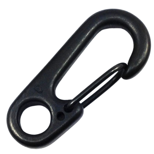 Mousqueton Clip en inox bruni
