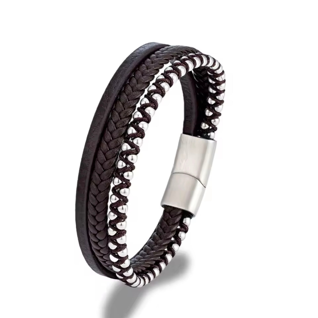 Bracelet Corde Renforcé Marron