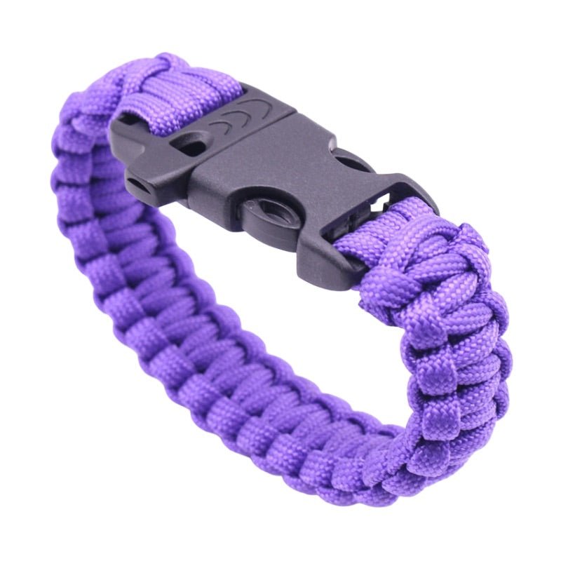 Bracelet en paracorde, bracelet de survie pour randonnée et aventure, sifflet intégré, modèle Norris