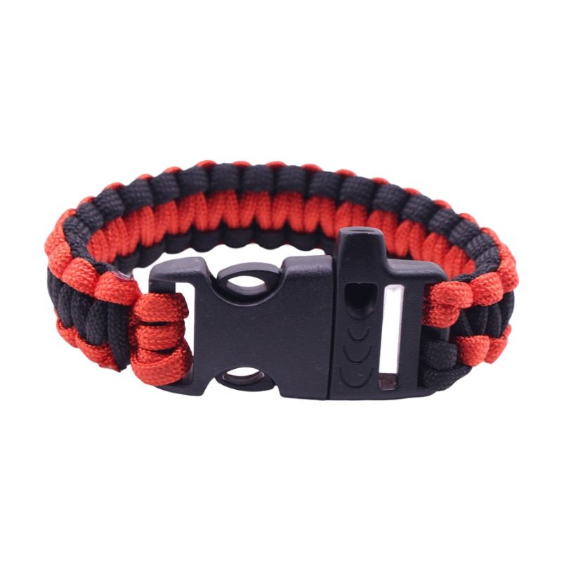 Bracelet en paracorde, bracelet de survie pour randonnée et aventure, sifflet intégré, modèle Norris