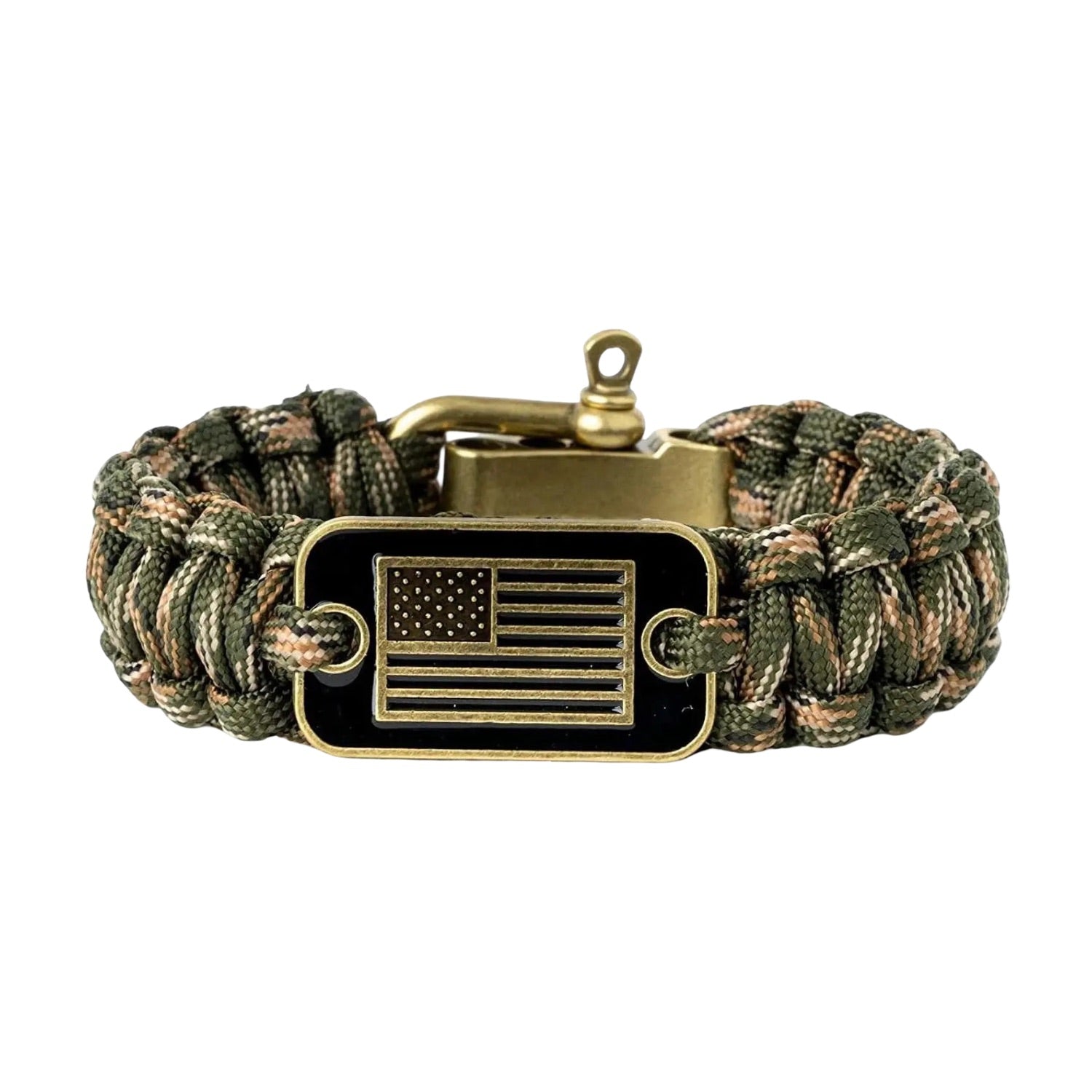 Bracelet mousqueton en paracorde, bracelet de survie pour randonnée et aventure, drapeau américain, modèle Wigum